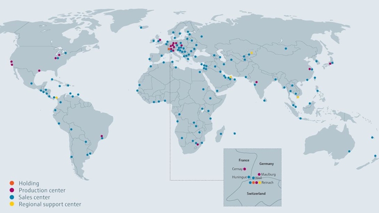 Worldwide presence of Endress+Hauser to support projects in your country.