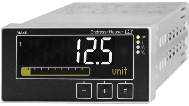 Field meter RIA46 with control unit for monitoring and indication of analog measured values