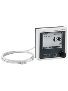 An optional display enables configuration, maintenance and operation of the measuring point on-site. An optional display enables configuration, maintenance and operation of the measuring point on-site.