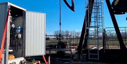 GPsol Wellchecker on a pumpjack